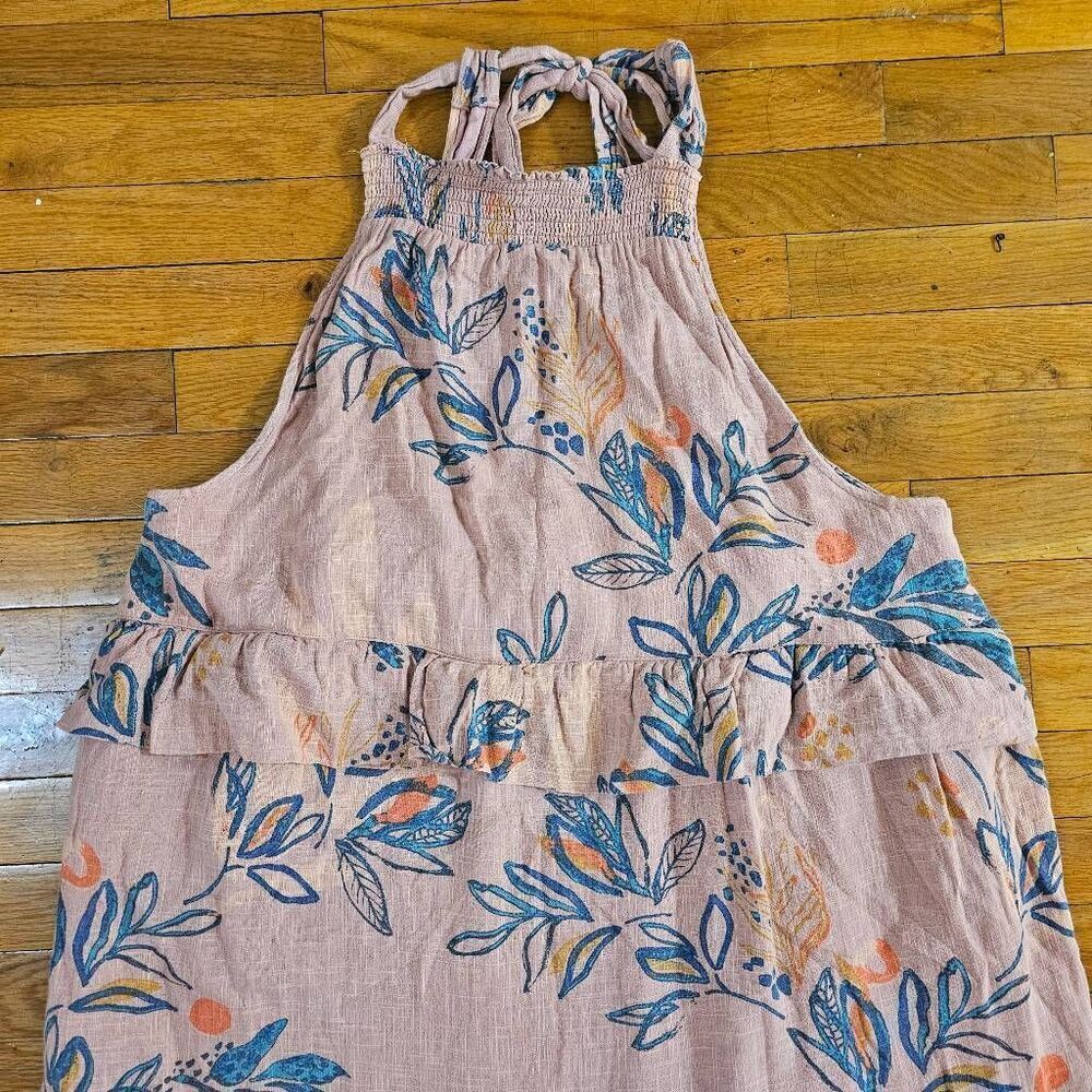 Free People Anita Tropical Maxi Dress Size Large Desert Rose - Picture 5 of 11